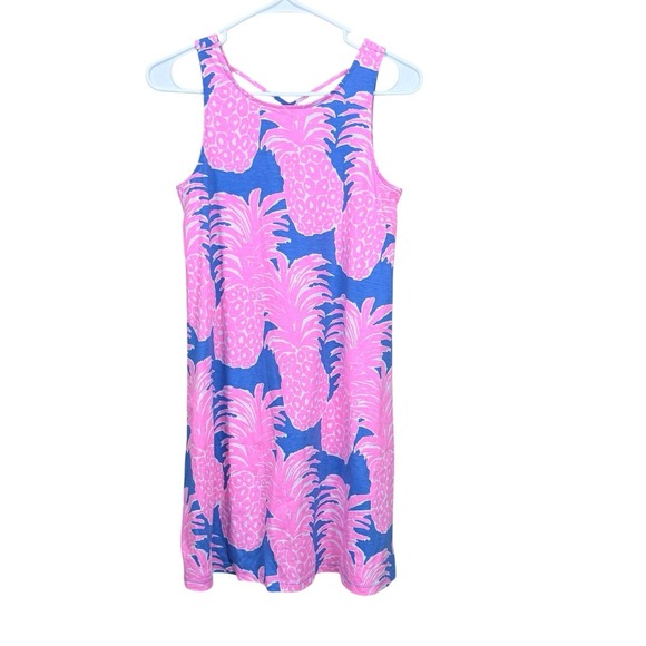 Lilly Pulitzer Dresses & Skirts - Lilly Pulitzer Kristen Swing Dress Little Flamenco Blue Haven Pineapple XS